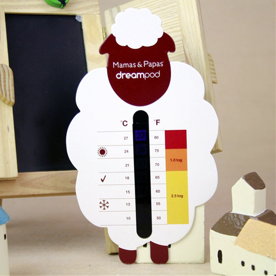 LCD temperature-sensitive color-changing indoor thermometer sticker…