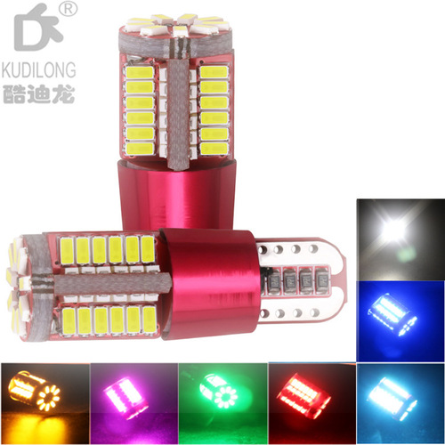 跨境专供 新款 宽压 解码 高亮 汽车LED示宽灯T10 3014 57SMD