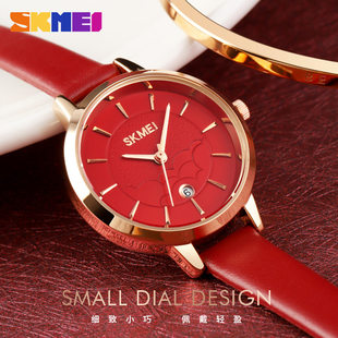 Fashionable belt, watch, calendar, quartz watches, simple and elegant design