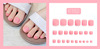Fake nails, matte removable nail stickers for toes for nails, ready-made product, 24 pieces