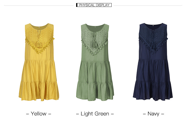 women's summer new loose sexy pure color super fairy dress NSKA1056