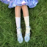 Кружевные маленькие кружевные короткие носки Lolita, модные тонкие носки с ворсом из виноградной лозы, милые средние носки для девочек