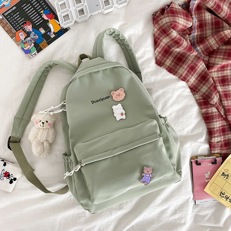 Simple Students Cute School Bag Vintage Soft Backpack display picture 63