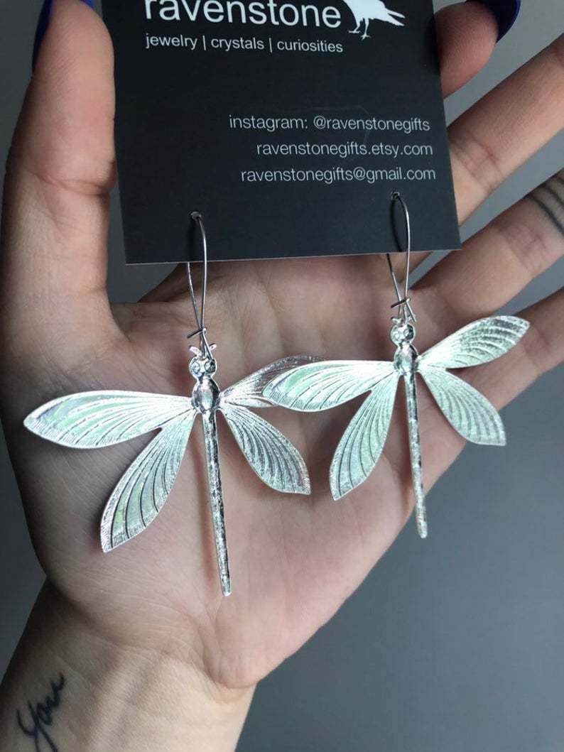 Ins Style Dragonfly Alloy Plating Women's Drop Earrings display picture 2