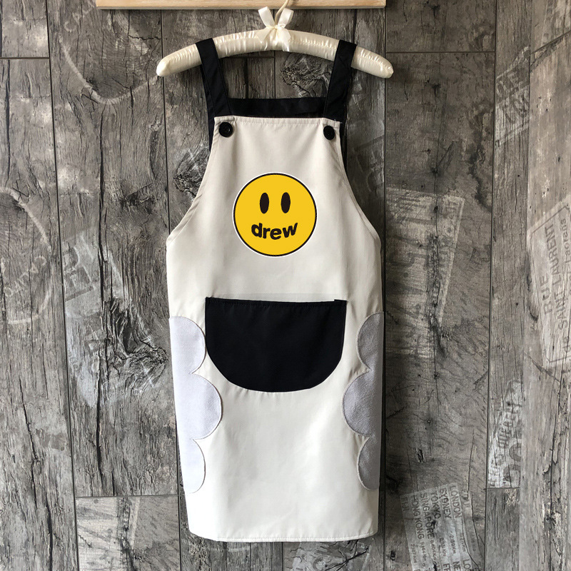Estilo coreano estilo japonés pareja fresco impermeable delantal hogar cocina mujer moda creativa limpieza del hogar delantal impresión
