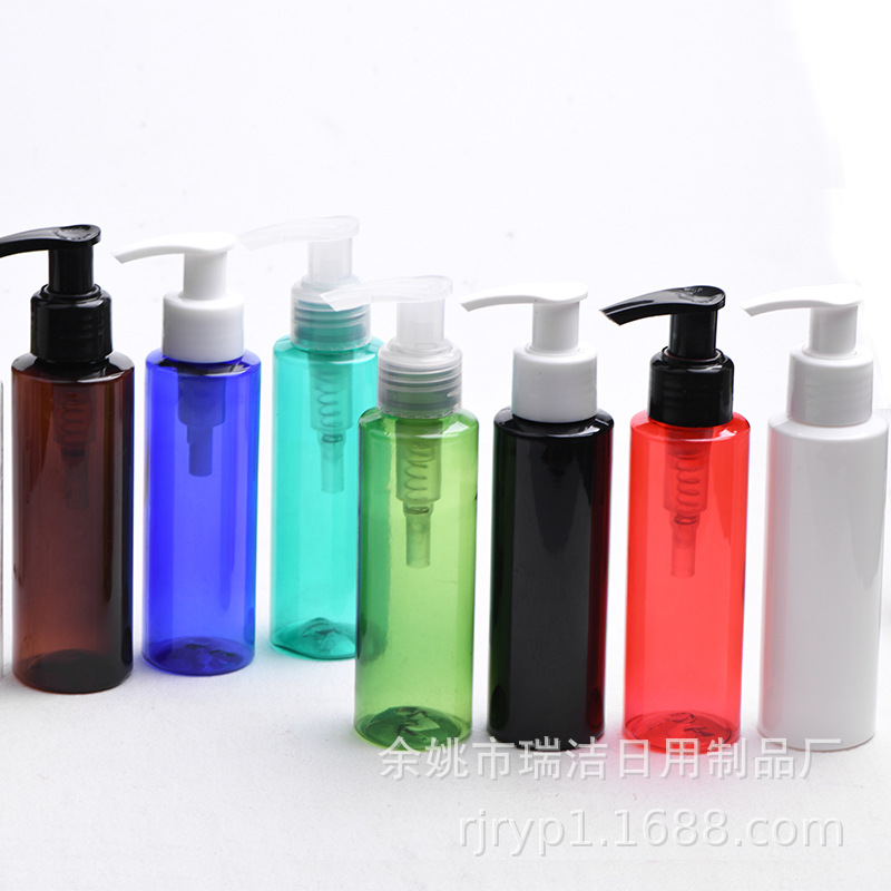100ml开关泵瓶挤压瓶乳液按压瓶压鸭嘴式分装瓶洗发水小样瓶试用