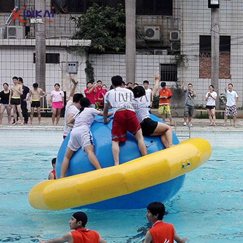 大型游乐户外运动陀螺 充气移动水上乐园设备厂家水上陀螺跷跷板