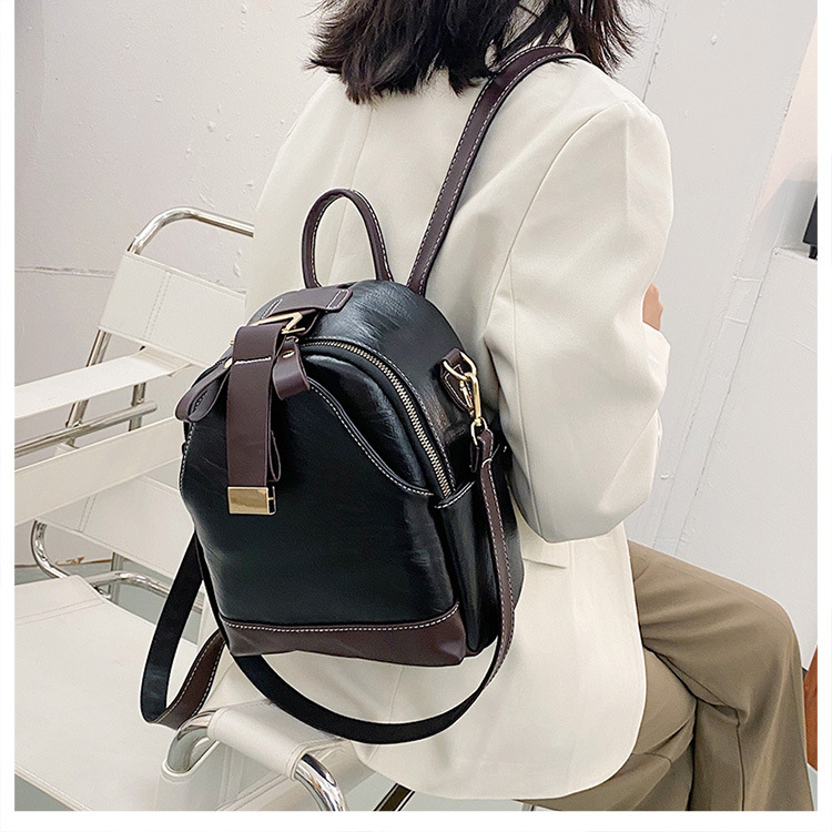 Fashion Retro Contrast Color Small Backpack Wholesale Nihaojewelry display picture 15
