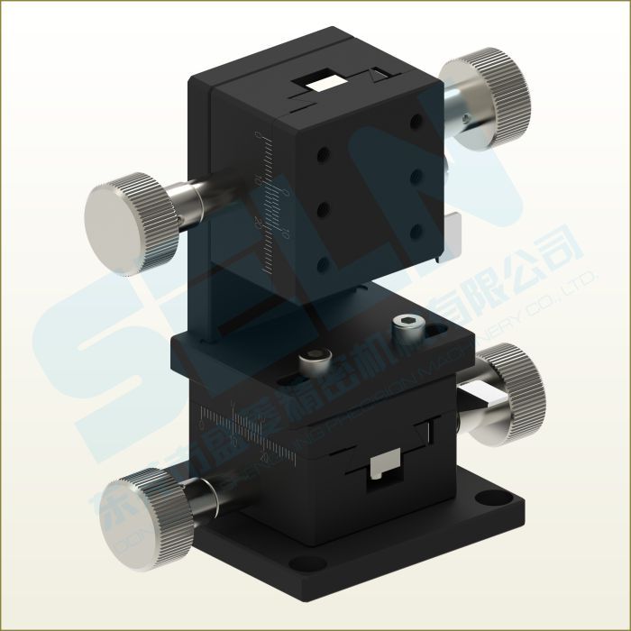 供应XZ轴LWE4040-W双手轮调节燕尾手动平台齿轮齿条驱动位移滑台