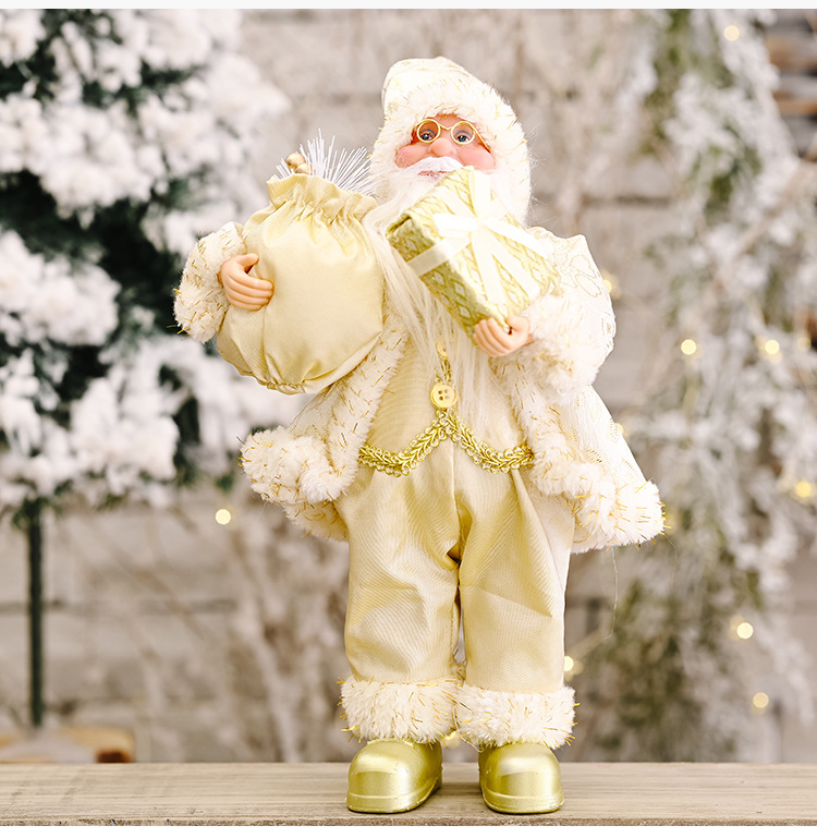 Christmas Celebration Decoration Standing Posture Santa Claus Doll display picture 6