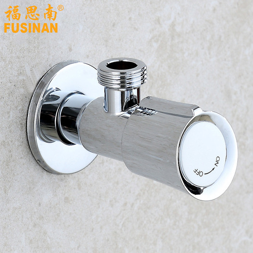 Factory Direct Sale Electroplated Stainless Steel Triangular Valve DN15 Toilet Octagonal Water Stop Valve Hot and Cold 4/8-inch Angle Valve