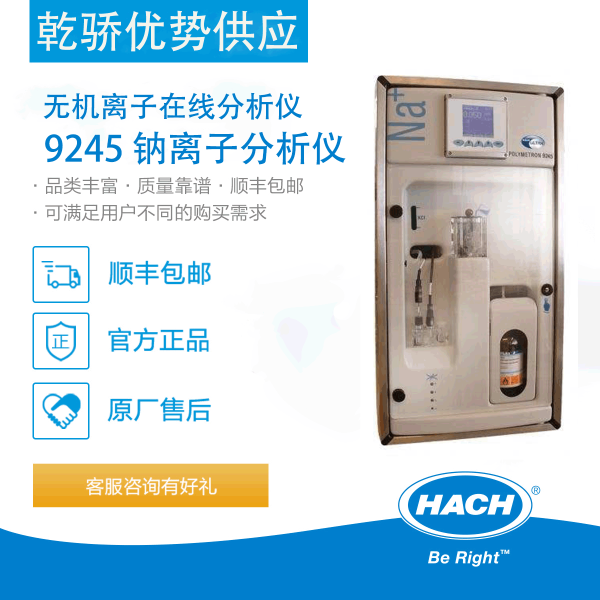 哈希 无机离子在线分析仪 9245 钠离子分析仪