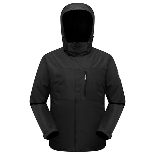 Three-in-one jacket for men and women, two-piece set with down cotton lining, autumn and winter outdoor waterproof and windproof ski suit
