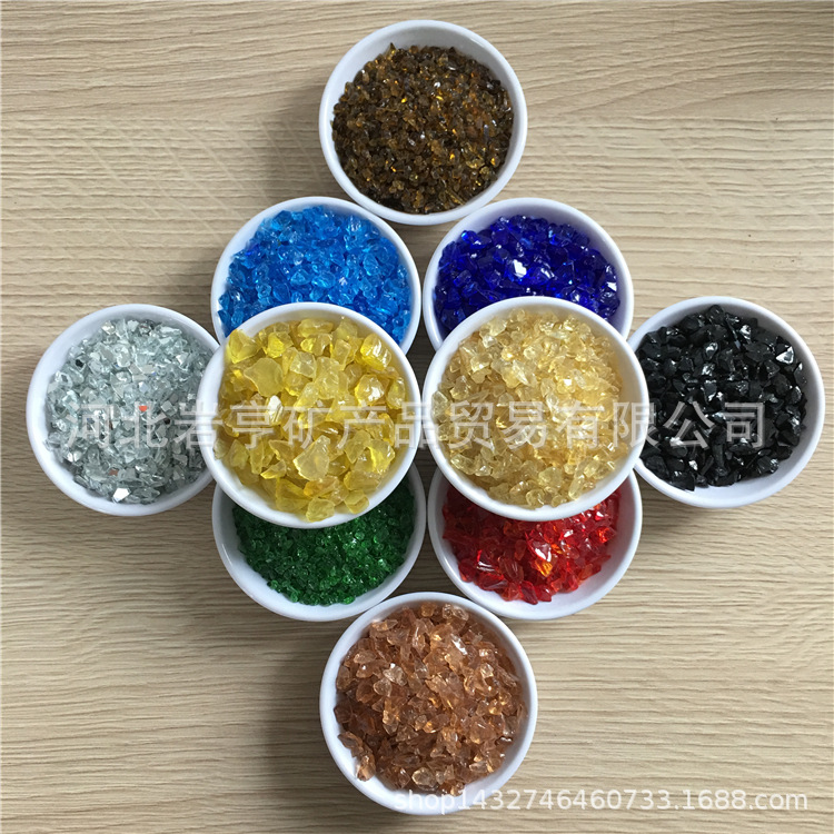 供应玻璃珠鱼缸装饰微景观用玻璃砂水晶玻璃珠原色高透光度