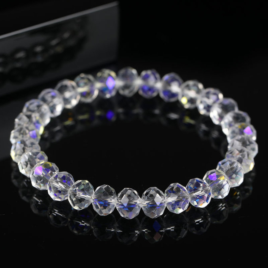 Manufactor Direct selling Japan and South Korea Best Sellers Super Flash Crystals wheel Bianzhu Female models Jewelry crystal Beading Bracelet Special Offer