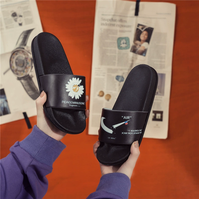 Сандалии интернет-знаменитостей, женская летняя верхняя одежда, новинка 2020, Модные Отличительные тапочки с ромашками, женская пляжная обувь на плоской подошве