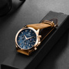 Men's watch, universal fashionable quartz watches, waterproof swiss watch, genuine leather