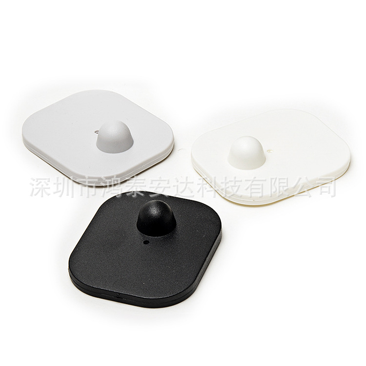 服装防盗扣 EAS防盗硬标签 射频8.2MHz硬磁扣 黑色 大方扣 防盗扣