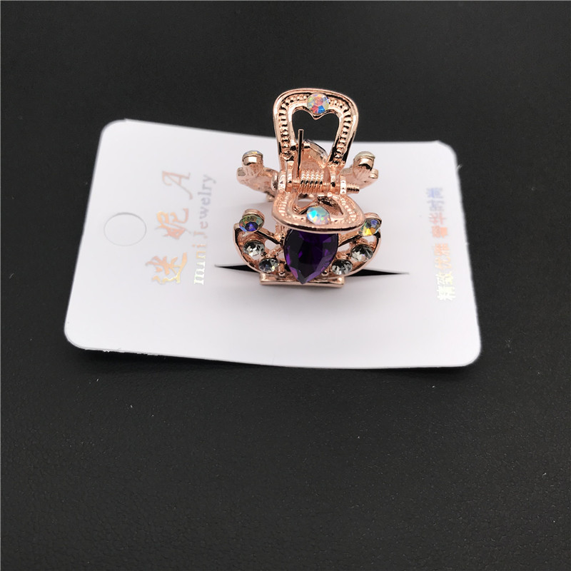 Caliente estilo coreano hecho a mano cristal flor pinza estilo antiguo exquisito rhinestone flor dos yuanes tienda tocado Corea del Sur accesorios para el cabello