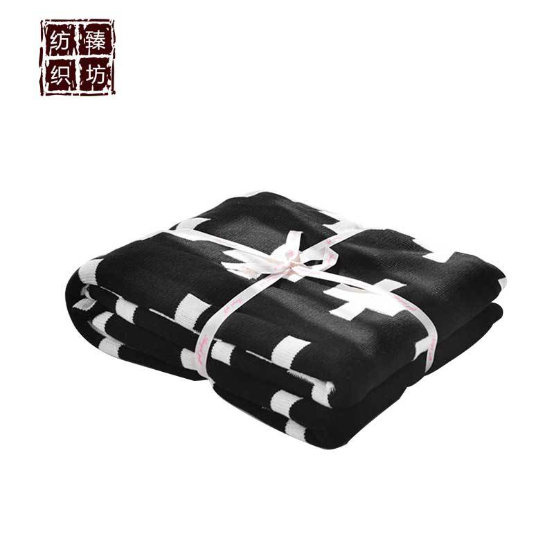 厂家直发全棉线毯针织毯子卡通空调毯沙发午休盖毯婴儿抱毯