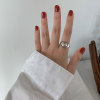 Tide, retro cute ring, silver 925 sample, Japanese and Korean, internet celebrity