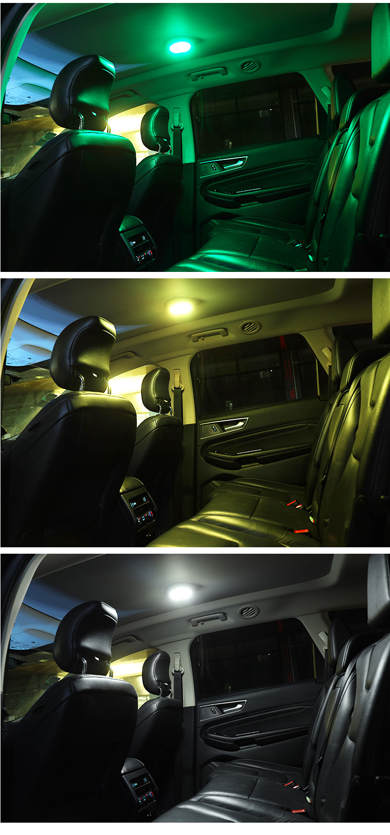 Car music voice control rhythm flash light induction wireless reading light car interior decoration dj colorful atmosphere light
