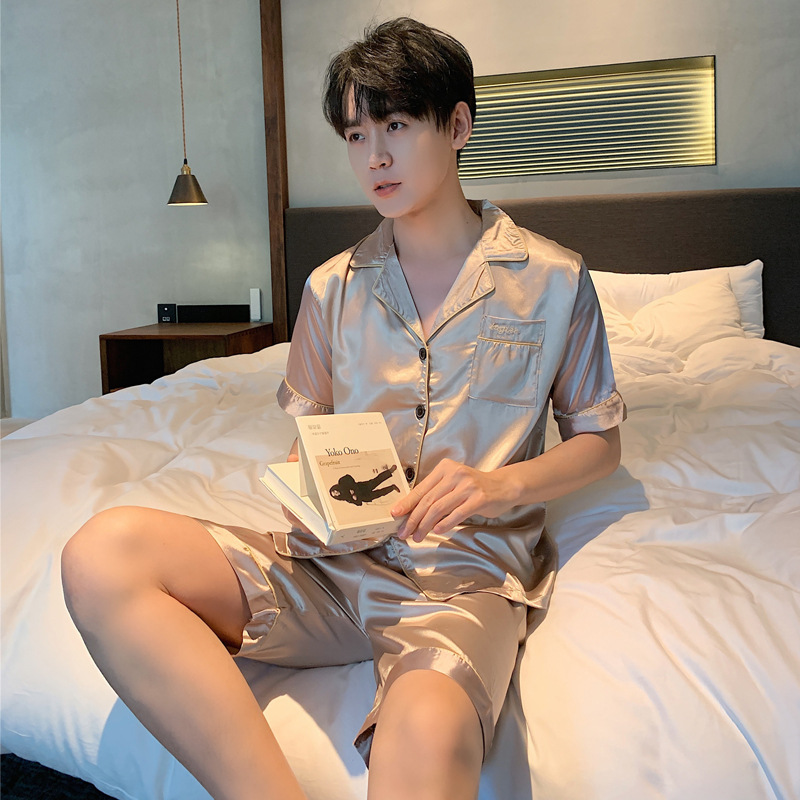 남성용 실크 샴페인