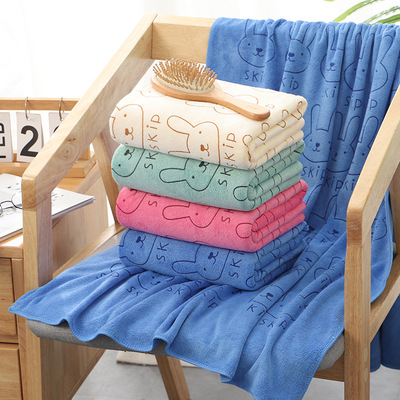 浴巾 干发巾厂家 加厚吸水劳保定制logo商超洗澡泳池代发超细纤维|ms