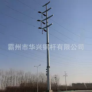 定制宁夏电力钢杆 Q355钢管塔 单回路钢制电线杆 钢管杆批发