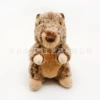 Brown engraved seated prairie dog real stock
