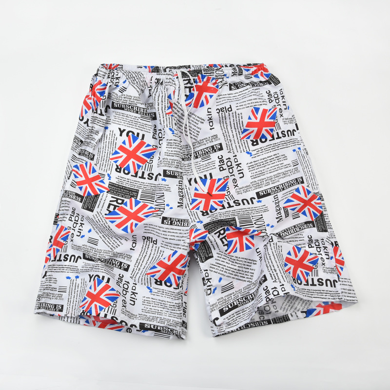 Men's Beach Casual Ditsy Floral Color Block Tree Shorts Shorts display picture 9