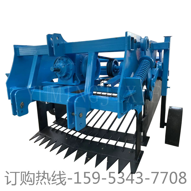 拖拉机带四轮药材收获机 药材用收获机 青海药材收获机