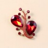 High-end pin, brooch, suitable for import, wish, European style, bright catchy style, diamond encrusted