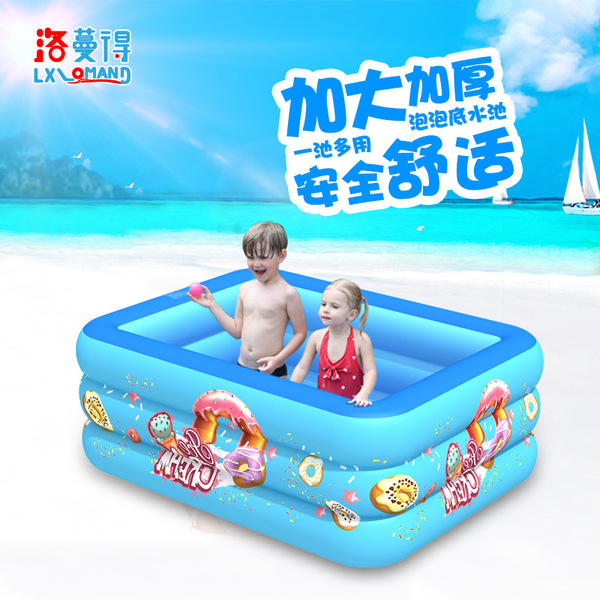Inflatable square swimming pool