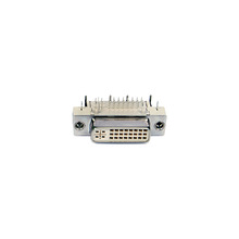 電腦顯示器DVI接口 單顆DVI24+5焊接頭接插件90度插板式DVI連接器