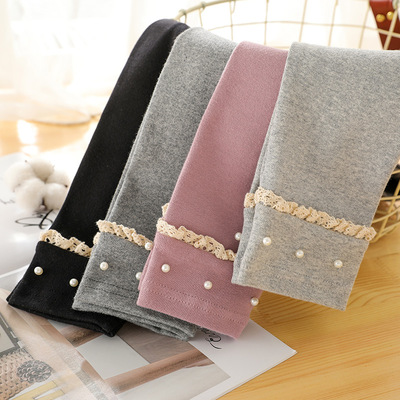 春装2022春季新款春秋纯棉女孩外穿儿童装女宝宝长裤子女童打底裤|ms