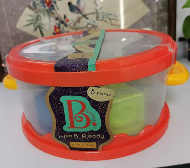 Btoys play time suit baby toy Digital Soft building blocks rattle teether turning ball