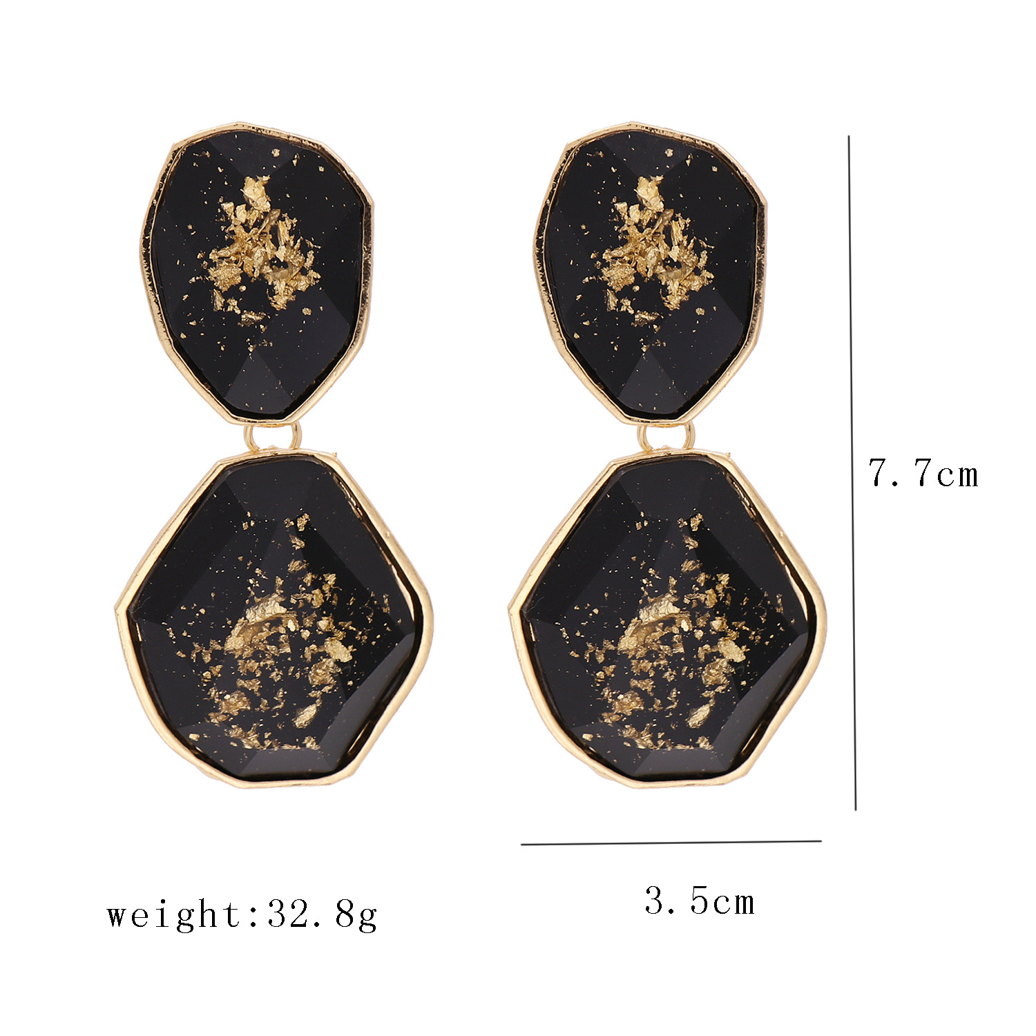 New Products Fashion Big Earrings Simple Acrylic Pendant Earrings Wholesale Nihaojewelry display picture 1