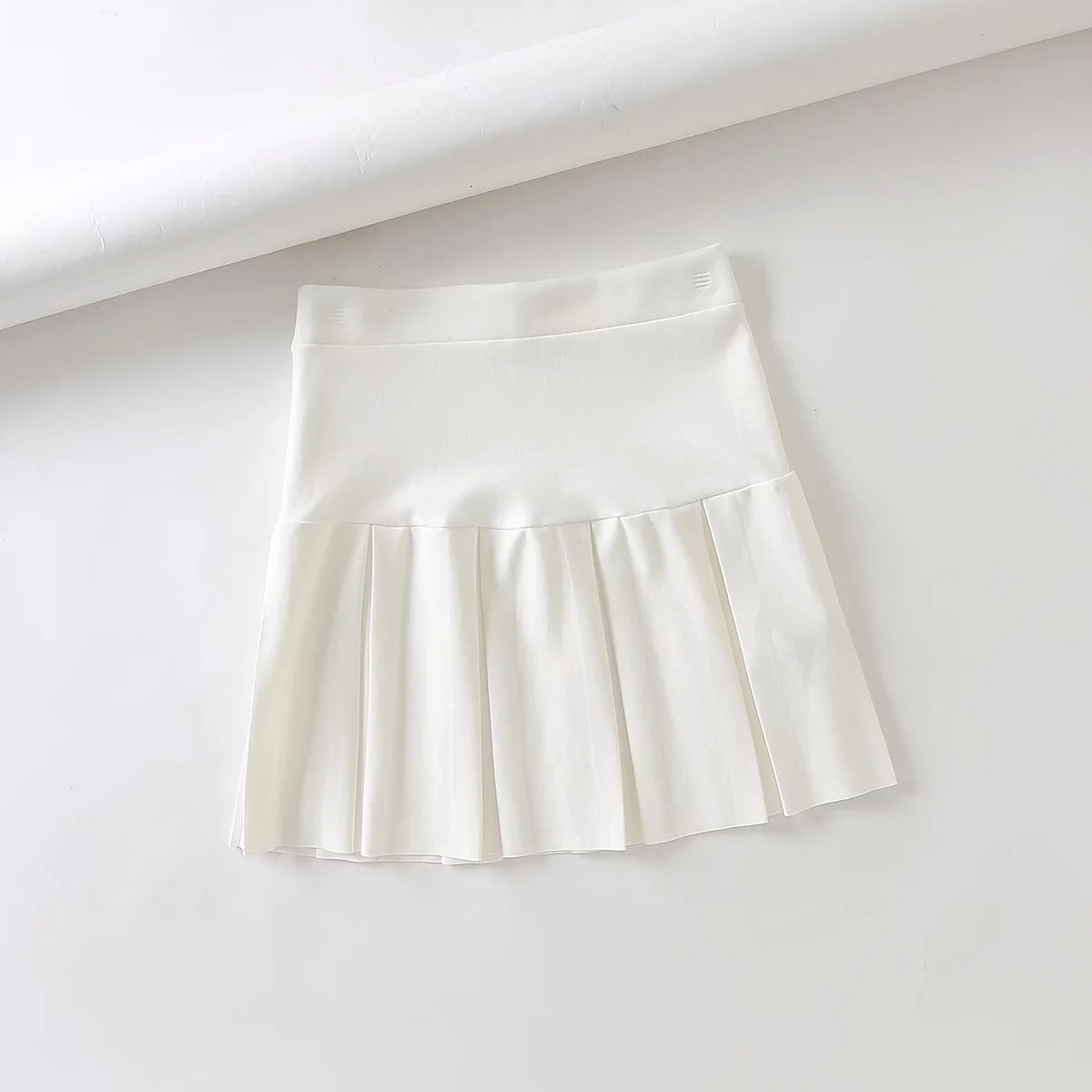 high waist pleated mini skirt NSAC13905