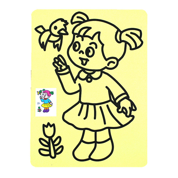 Juego de Pintura de Arena Infantil Grande de Papel Educativo para Niños image 6