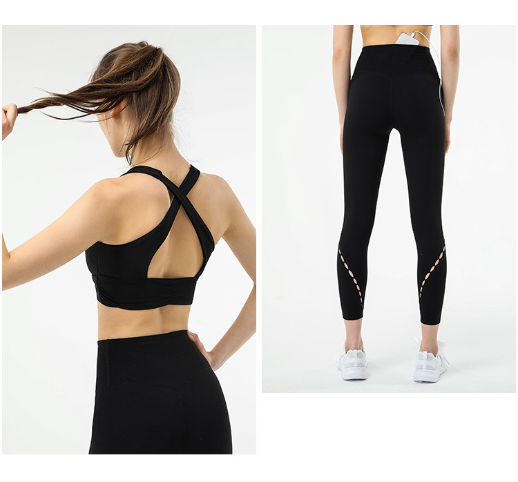 fashion quick-drying two-piece breathable yoga suit NSDS13497