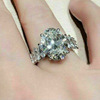 Fashionable big zirconium, ring, accessories, European style, bright catchy style, wholesale