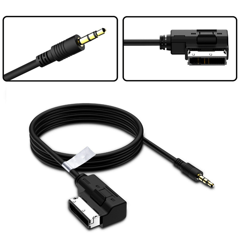 适用于音频接口 AMI MMI3.5mm插孔 AUX 奥迪大众车载音频线播放线