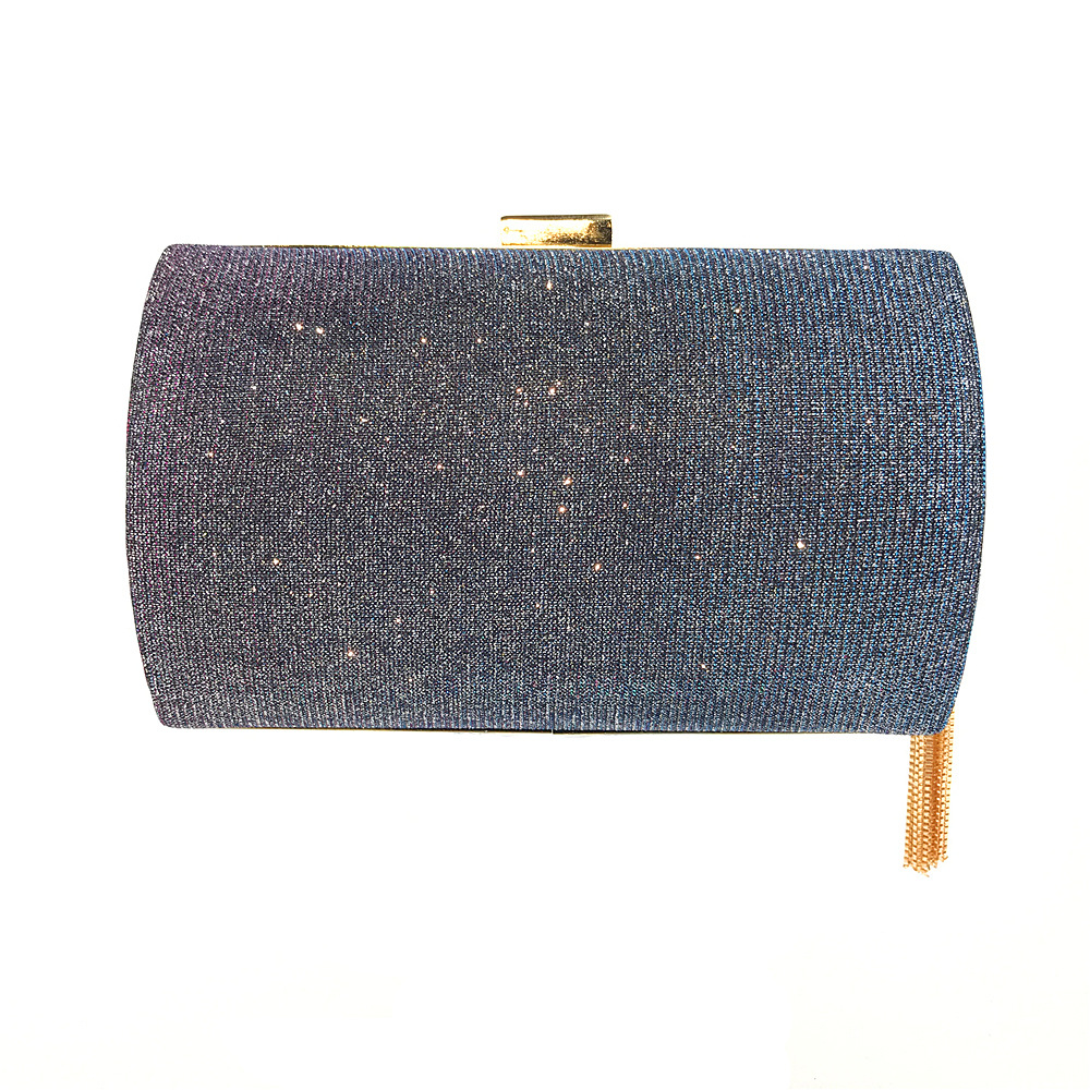 Solid Color Pattern Satin Solid Color Tassel Square Evening Bags
