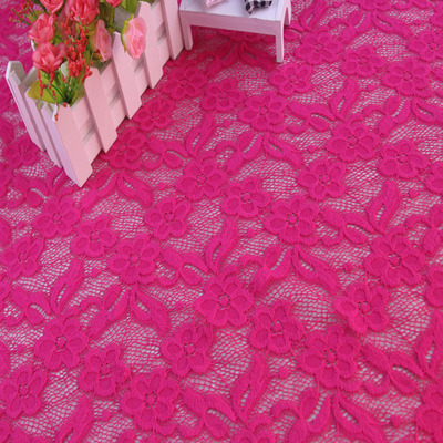 高档立体弹力蕾丝面料批发泳衣舞蹈服装布料批发