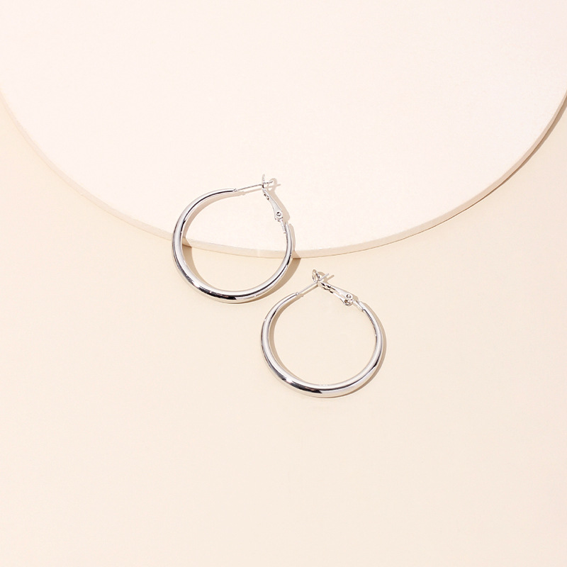 New Trendy Ear Hoop Earrings Feminine Ring Exaggerated Large Hoop Earrings Wholesale Nihaojewelry display picture 10