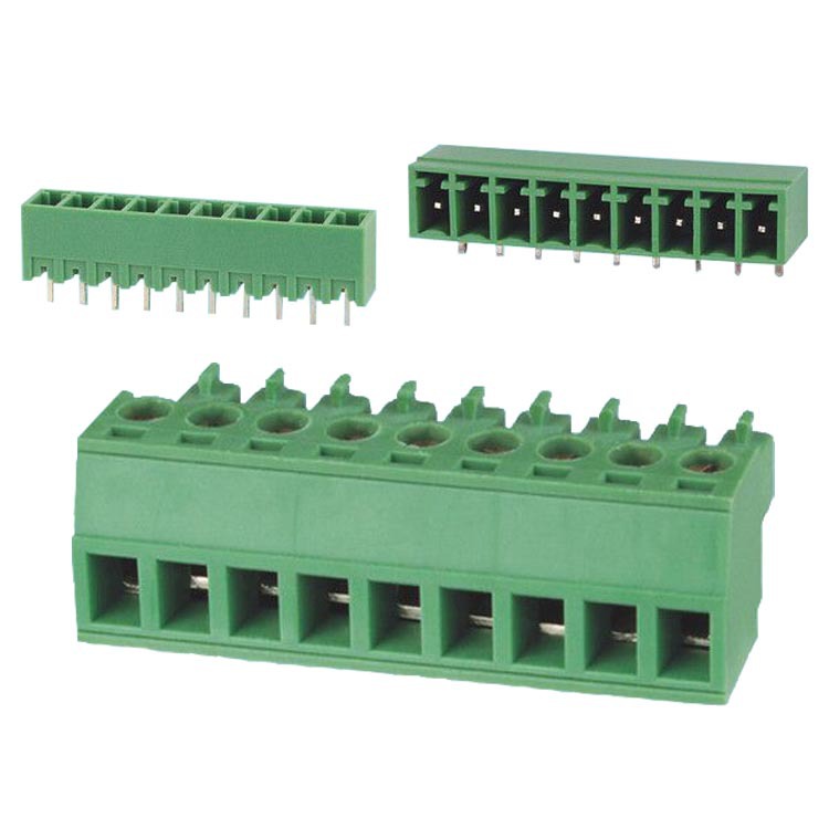 商家推荐供应插拔式接线端子3.81间距连接器安防设备专用