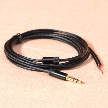 DIY配件材料线材 升级维修DIY手机耳机线材黑色3.5MM耳机半成品线