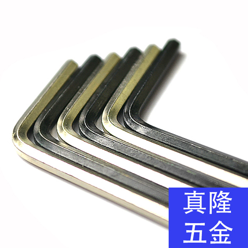 BK黑45#六角扳手平头六角匙Ni镀镍英制球头加长S2超硬古铜色发红