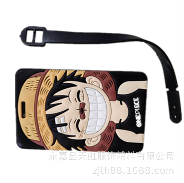 厂家生产pvc皮革登机牌行李箱行李牌子个人创意卡通皮质行李挂牌|ms